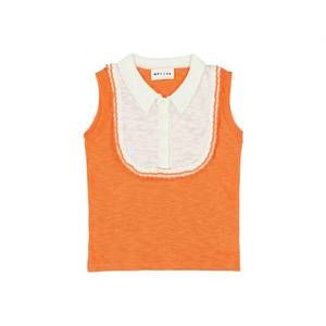 NEW MORLEY girl's suzan cricket sleeveless cardigan in nectarin